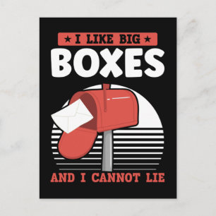 Funny Mailman Postal Worker Mail Carrier Postcard