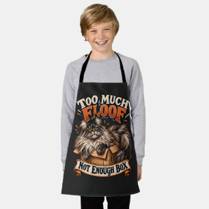 Funny Maine Coon in Box Orange Cream Retro Art Apron