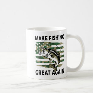 Funny Make Fishing Great Again Camo B Fish America Coffee Mug