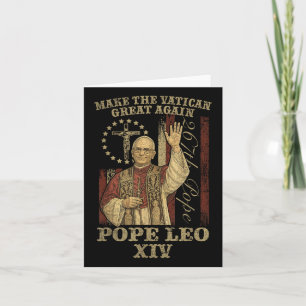 Funny Make The Vatican Great Again Shirt Pope Leo Card