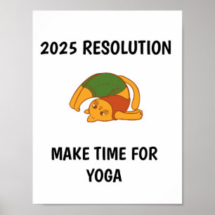 Funny Make time for yoga Wall art