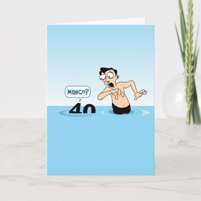 Funny Male 40th Birthday Card (Front)