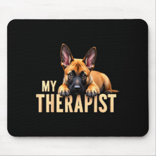 Funny Malinois Puppy My Therast Belgian Shepherd D Mouse Mat
