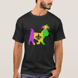 Funny Maltese Dog Lover Mardi Gras Carnival Party T-Shirt