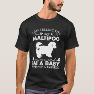 Funny Maltipoo Dog Lovers Gifts For Women Mum Mama T-Shirt