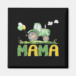 Funny Mama Birthday Boy Tractor Farm Truck Matchin Magnet