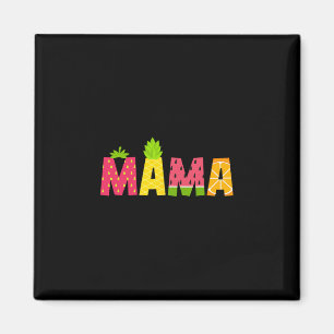 Funny Mama Fruitarian Lover Summer Nana Fruit Slic Magnet