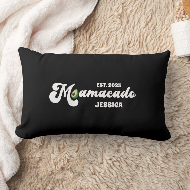 funny mamacado expecting mum mothers day gift  lumbar cushion (Blanket)