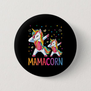 Funny Mamacorn Unicorn Costume Mum Mother's Day  6 Cm Round Badge