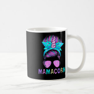 Funny Mamacorn Unicorn Messy Bun Mum Mother's Day Coffee Mug