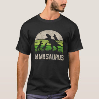 Funny Mamasaurus Rex S, Fun Dinosaur Mom 3 Kids Ra T-Shirt