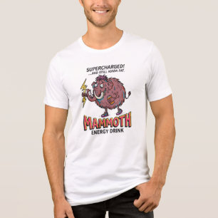 Funny Mammoth Energy Drink Supercharged Tri-Blend Shirt