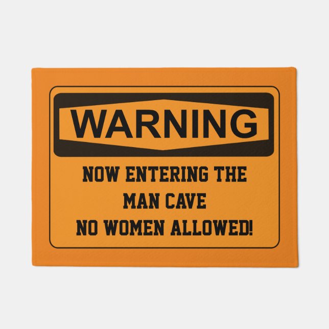Funny Man Cave Door Mat (Front)