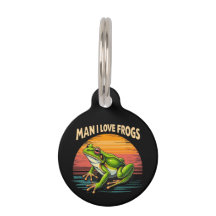 Funny Man I Love Frogs Retro Frog Lovers Cute