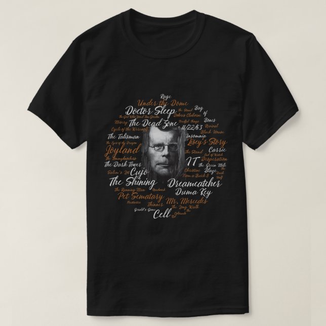 Funny Man Movie Stephen Film King Halloween Love Y T-Shirt (Design Front)