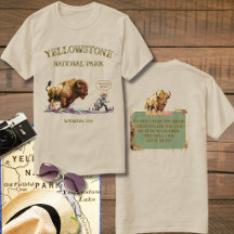 Funny Man Running Bison American Buffalo T-Shirt