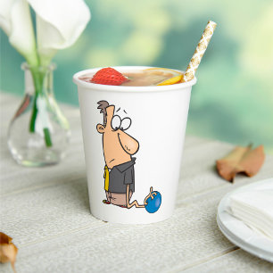 Funny Man Ten Pin Bowling Paper Cups