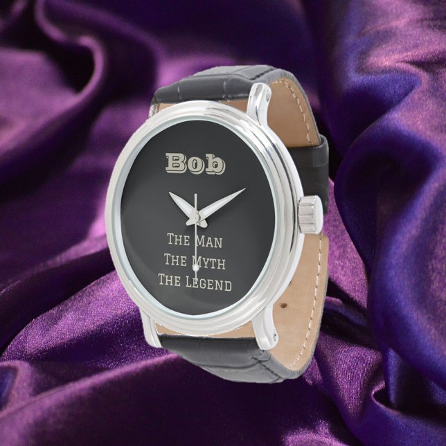 Funny Man The Myth The Legend Personalised Watch (Creator Uploaded)