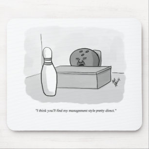 Funny Management and Leadership Cartoon Humour Mouse Mat