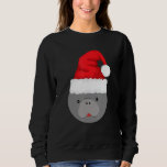 Funny Manatee In Santa Hat Manatee Christmas Pajam Sweatshirt<br><div class="desc">Funny Manatee In Santa Hat Manatee Christmas Pajama Gifts</div>
