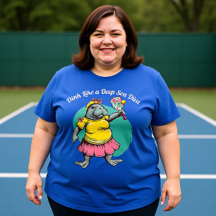 Funny Manatee Pickleball T-Shirt