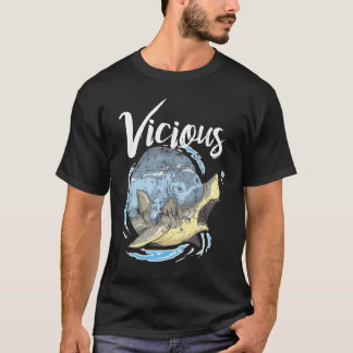 Funny Manatee Shark Fight T-Shirt
