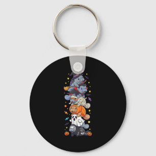 Funny Manatee Witch Vampire Ghost Halloween Kids M Key Ring