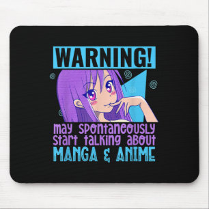 Funny Manga Anime Lover Otaku Weeb Quote Anime Gir Mouse Mat