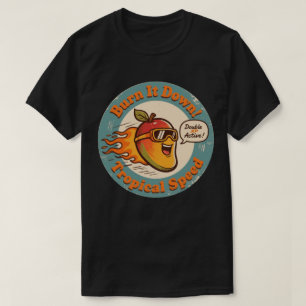 Funny Mango Racer Tropical Speed Boost T-Shirt