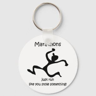 Funny marathon key ring
