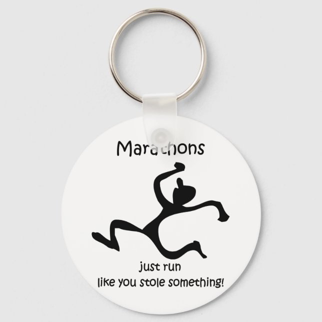Funny marathon key ring (Front)
