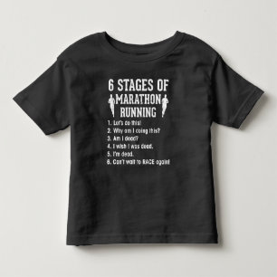 Funny Marathon Runner Quote Athlete Running Toddler T-Shirt