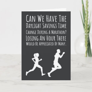 Funny Marathon Running Cards Runner Marathoner