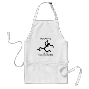 Funny marathon standard apron