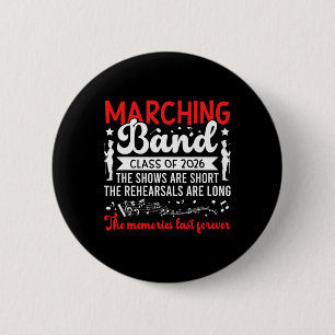 Funny Marching Band Senior 2026 Cl Of 2026 6 Cm Round Badge