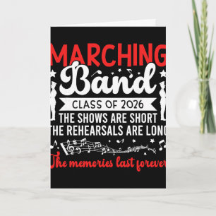 Funny Marching Band Senior 2026 Cl Of 2026 Card