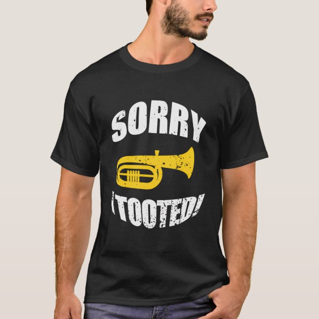 Funny Marching Band Tuba Player T-Shirt (Front)