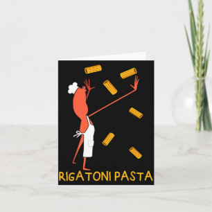 Funny Marcus The Worm Rigatoni Pasta  Card