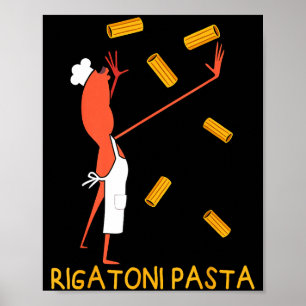 Funny Marcus The Worm Rigatoni Pasta  Poster