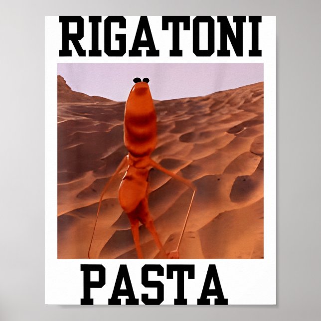 Funny Marcus The Worm Rigatoni Pasta Robert Meme T Poster (Front)