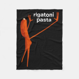 Funny Marcus The Worm Rigatoni Pasta Viral Meme Fleece Blanket