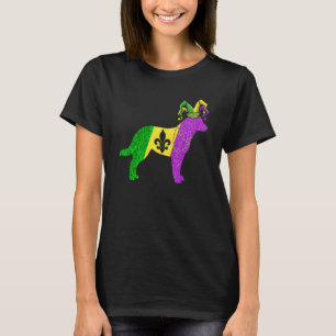 Funny Mardi Gras Australian Cattle Dog Mardi Gras T-Shirt