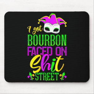 Funny Mardi Gras Bourbon Street , New Orleans Drin Mouse Mat