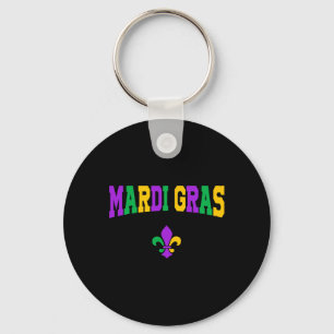 Funny Mardi Gras Carnival Costume For Men And Wome Key Ring