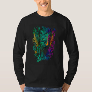 Funny Mardi Gras Carnival parade with beads party T-Shirt