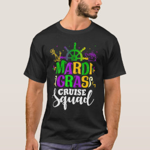 Funny Mardi Gras Cruise Cruising Mask Cruise Ship  T-Shirt