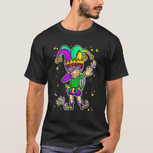 Funny Mardi Gras Dabbing Boy New Orleans Carnival  T-Shirt
