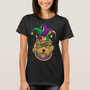 Funny Mardi Gras Dog Apparel T-Shirt