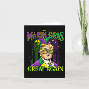 Funny Mardi Gras Donald Trump Mardi Gras American Card