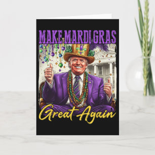 Funny Mardi Gras Donald Trump Mardi Gras American Card